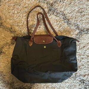 Navy Medium Li pliage longchamp tote